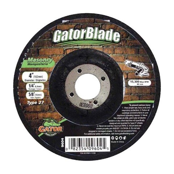 Gator Grit 9604 4 x 025 x 064 in Masonry Wheel 1836626